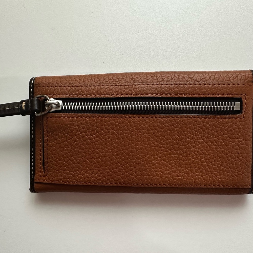 Dooney & Bourke Tan Leather Clutch - Picture 2 of 5